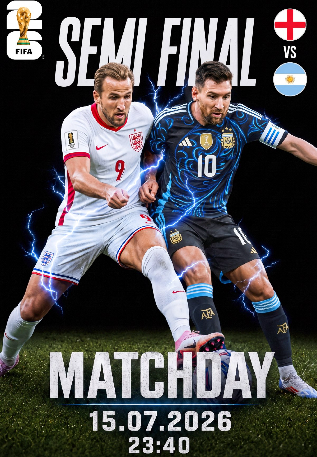 Чемпионат мира по футболу FIFA 2026:  Англия – Аргентина