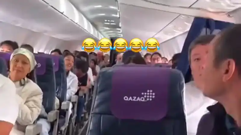 Когда небо шутит: пилот и пассажиры в комедийном полете к Шымкенту