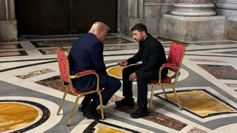 СМИ поделились деталями беседы Зеленского с Трампом в Ватикане