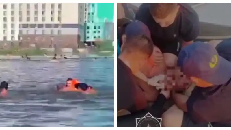 Спасатели как рыцари в доспехах: на пляжах Астаны и Павлодара они вытащили из водной бездны юного и взрослого героев Астане