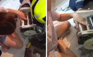 Спасение 10-летней девочки: Рука застряла в тестораскаточной машине в Астане