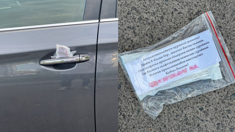 Социальная солидарность или манипуляция: записки на лобовых стеклах автомобилей Астаны Астане