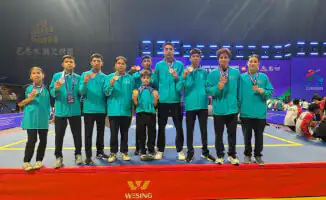 Юные спортсмены Казахстана блестяще выступили на чемпионате Азии по ушу в Китае, завоевав 12 медалей