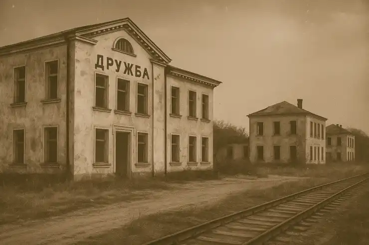 Как мог выглядеть посёлок Дружба (ныне — Достык) в 1960-е. Изображение сгенерировано ИИ