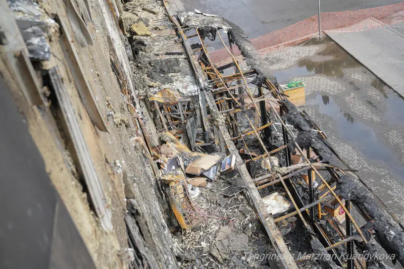 Обгоревшие перекрытия