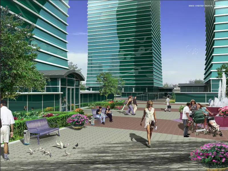 Эскиз двора ЖК Северное сияние