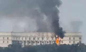 Атака российских БПЛА в Киеве: пожар в Кабмине, жертвы и пострадавшие