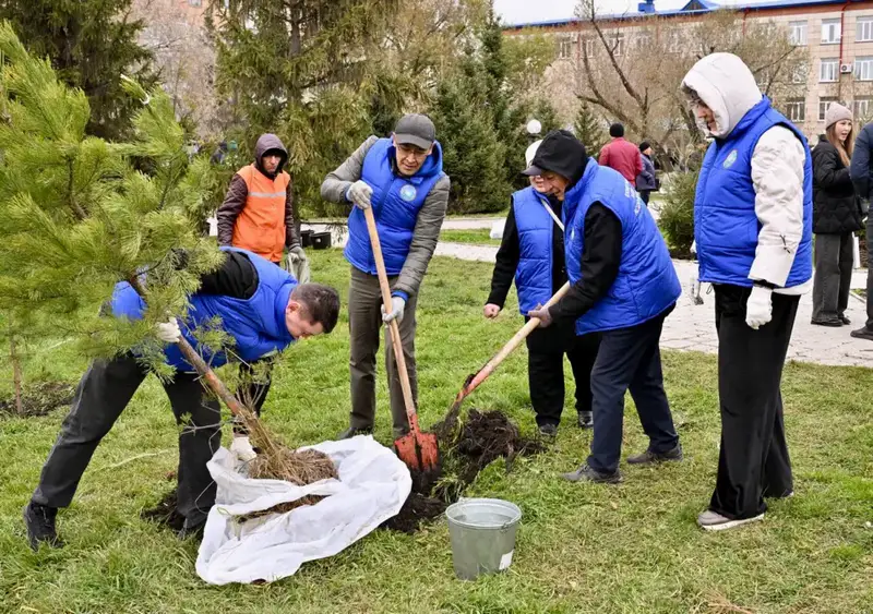 Сегодня в рамках республиканской экологической программы «Таза Қазақстан», инициированной Главой государства, в нашей области прошла масштабная экоакция (3)