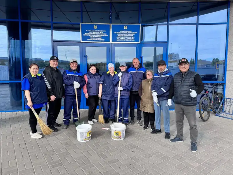 В Астане около 1000 спортсменов приняли участие в общегородском субботнике (9)