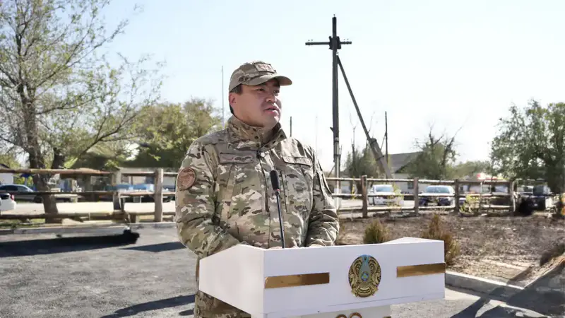 Чингис Аринов открыл добровольный противопожарный пункт в селе Матыбулак (3)