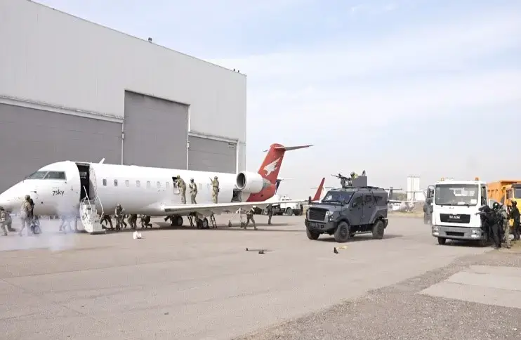 Алматы әуежайында терроризмге қарсы оқу-жаттығуы өтті (2)