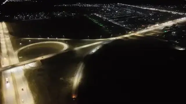 В Целиноградском районе продолжаются работы по развитию уличного освещения (3)