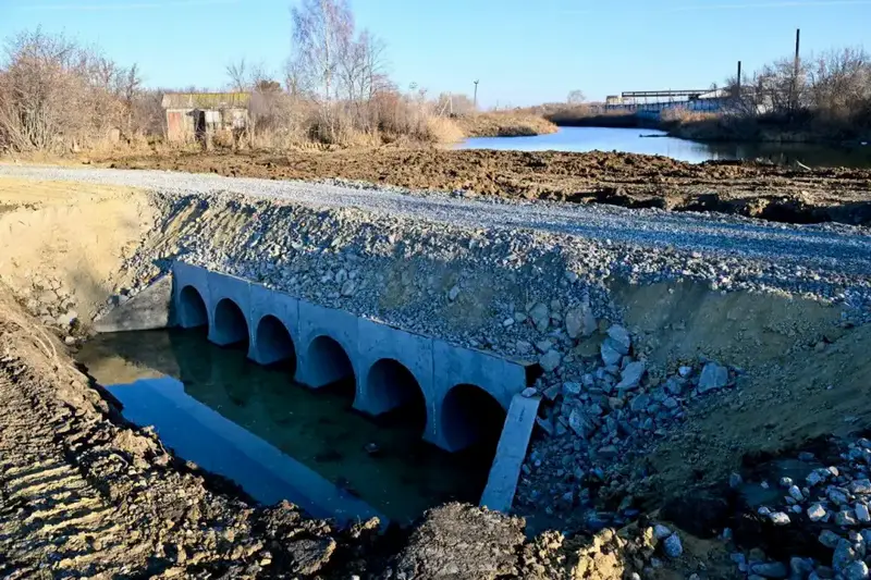 Завершение строительства обводного канала в Петропавловске: улучшение системы водоотведения и восстановление дорог Астане