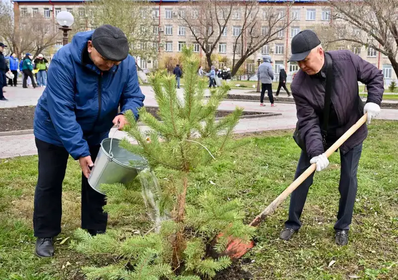 Сегодня в рамках республиканской экологической программы «Таза Қазақстан», инициированной Главой государства, в нашей области прошла масштабная экоакция (10)