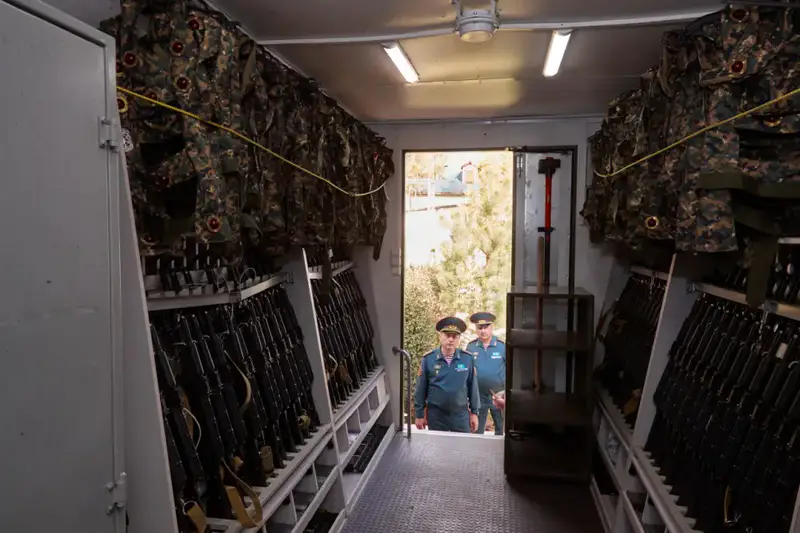 Главнокомандующий Национальной гвардией проверил воинские части в городе Усть-Каменогорск (6)