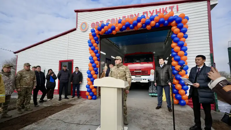 В ЗКО Глава МЧС открыл новый ДПФ «Ауыл құтқарушылары» (8)
