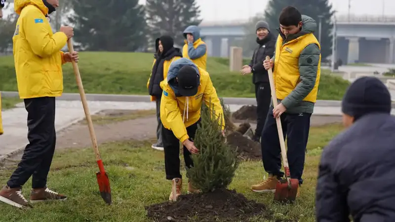 На востоке страны в очередной раз высадили саженцы в рамках акции «Таза Қазақстан» (5)