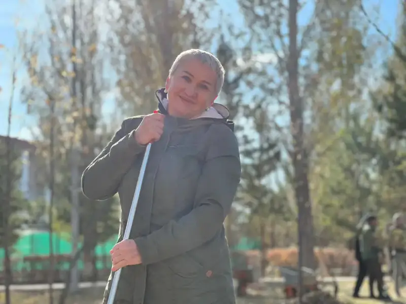 экологическая акция Таза Казахстан высадка молодых елей в Астане Астане