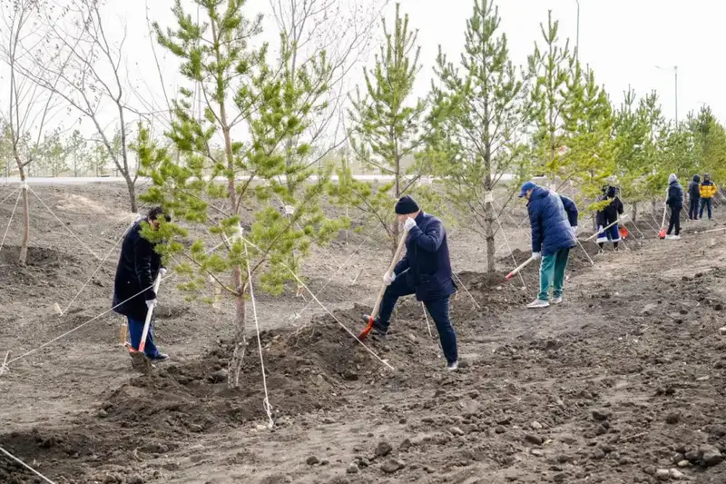 Представители интеллигенции внесли свой вклад в озеленение столицы (4)