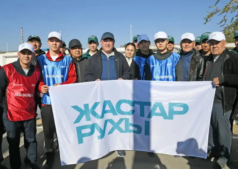 В Алматинской области прошёл масштабный субботник в рамках республиканской экологической акции «Таза Қазақстан» (4)
