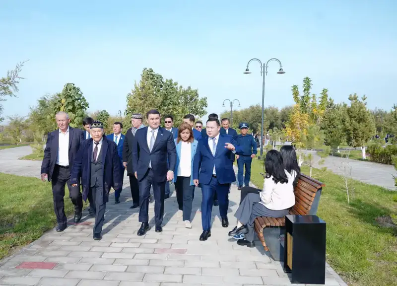 Обновление парка Парасат в Туркестане после капитальной реконструкции Астане