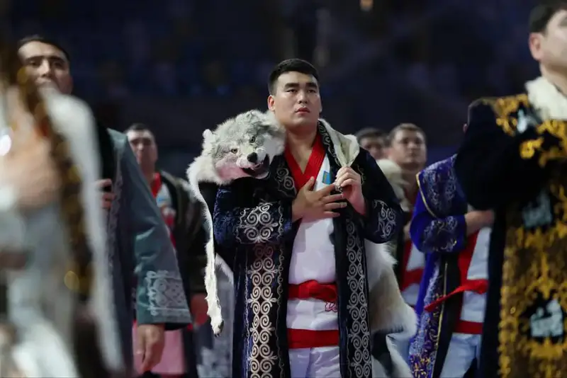 Астанада «Қазақстан барысы – 2025» XIV республикалық турнирінің ашылу салтанаты өтті (4)