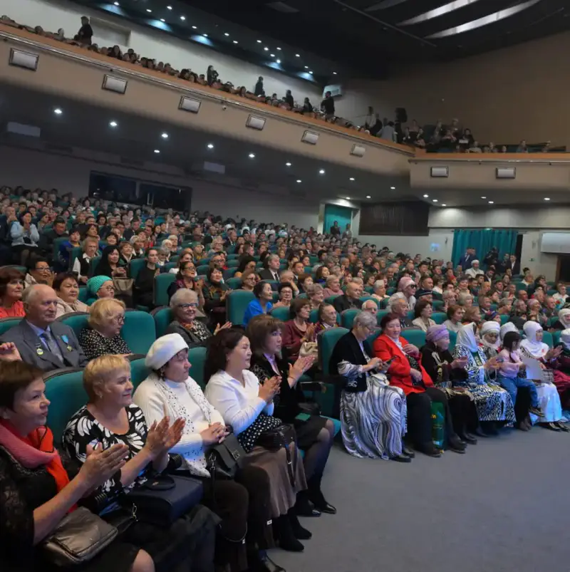 Торжественное мероприятие в Дворце культуры имени Естая укрепляет культурные связи и отмечает достижения Казахстана Астане