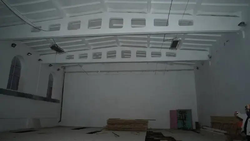 В спорткомплексе села Привольное Уланского района проводится капремонт (3)