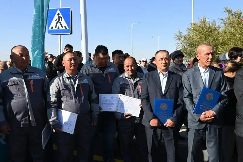 В Кызылорде завершен и сдан в эксплуатацию второй этап проспекта 25 лет Независимости (8)