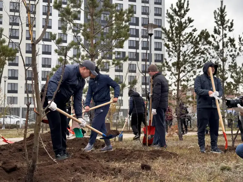 Более 300 деревьев высадили в столичном парке "Коктал" (4)