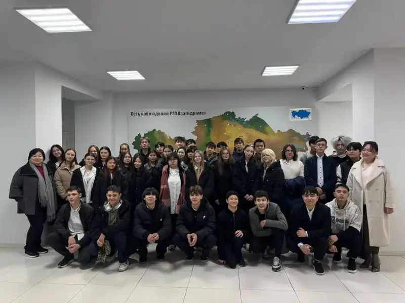 Студенты Технологического колледжа ознакомились с работой РГП «Казгидромет» Астане