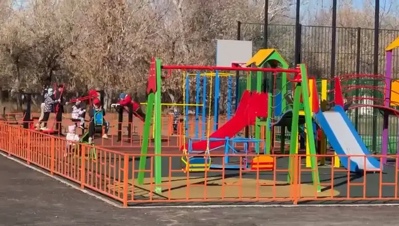 В Целиноградском районе расширяется сеть детских и спортивных площадок (6)