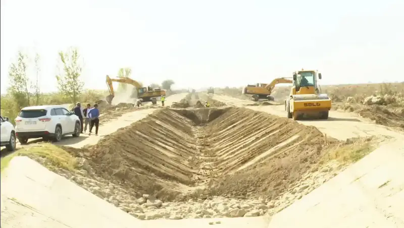 Реконструкция канала протяженностью 15 км началась в Туркестанской области (2)