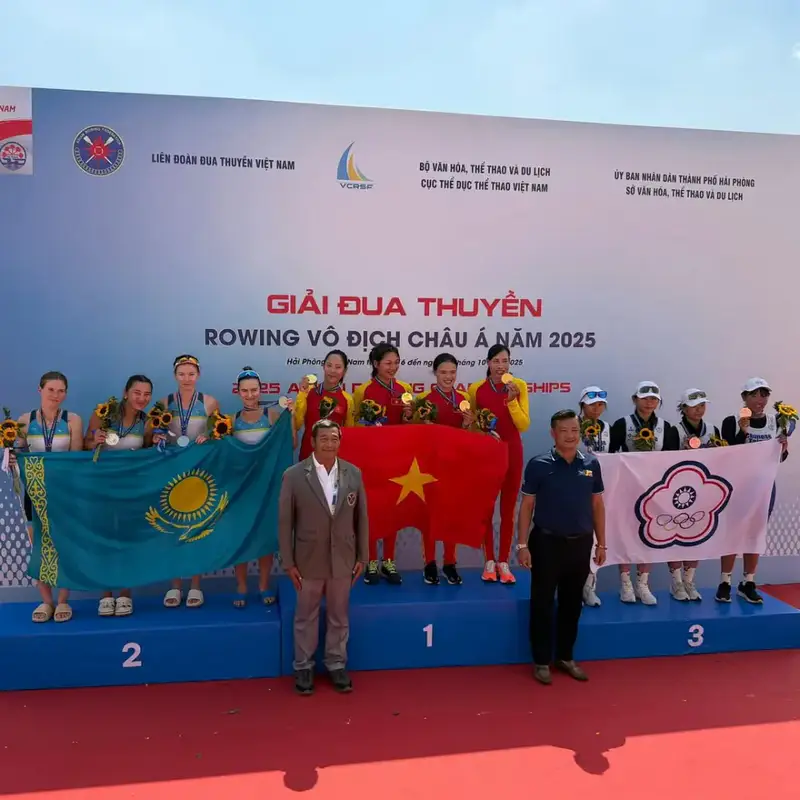 Казахстан завоевывает медали на чемпионате Азии по академической гребле в Хайфоне Астане