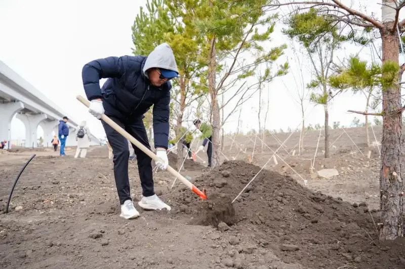 Представители интеллигенции внесли свой вклад в озеленение столицы (3)