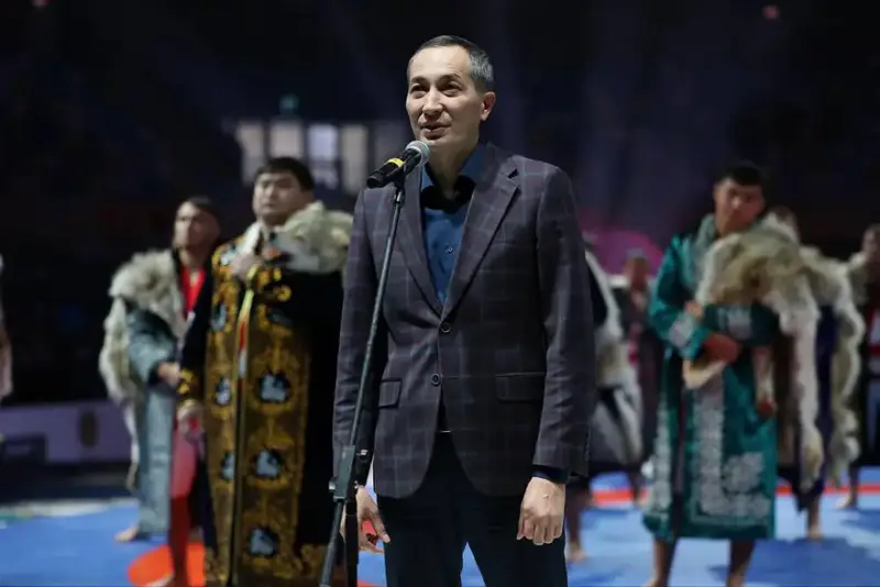 Астанада «Қазақстан барысы – 2025» XIV республикалық турнирінің ашылу салтанаты өтті (10)