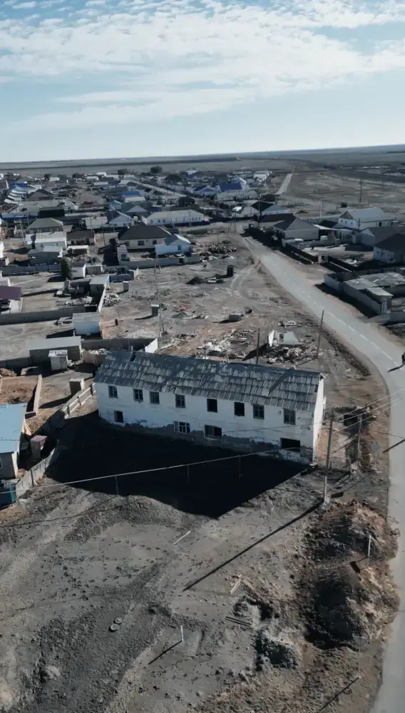 Снос старых домов в селе Хамит Ергалиев Астане