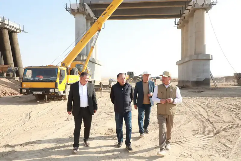 Строительство железной дороги в Туркестане Астане