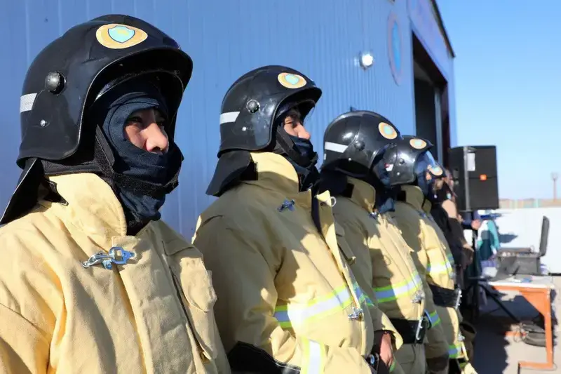 В селе Ортау Шетского района открыт пункт пожаротушения (2)