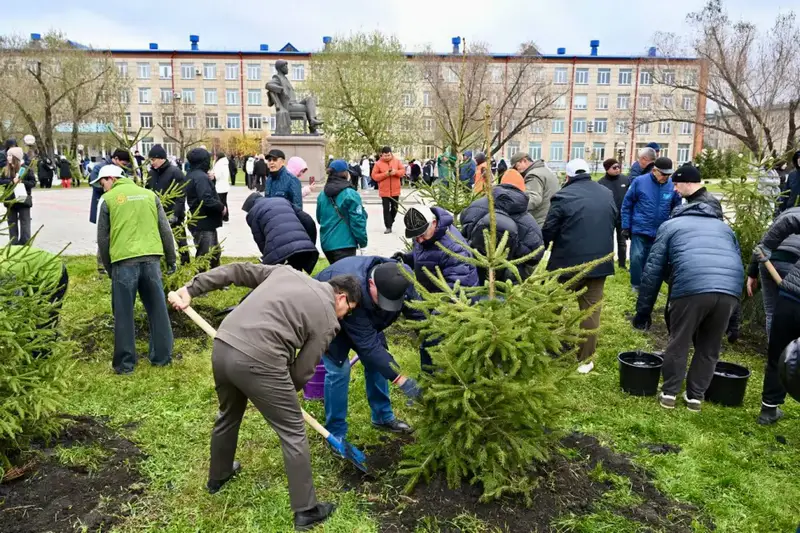 Сегодня в рамках республиканской экологической программы «Таза Қазақстан», инициированной Главой государства, в нашей области прошла масштабная экоакция (4)