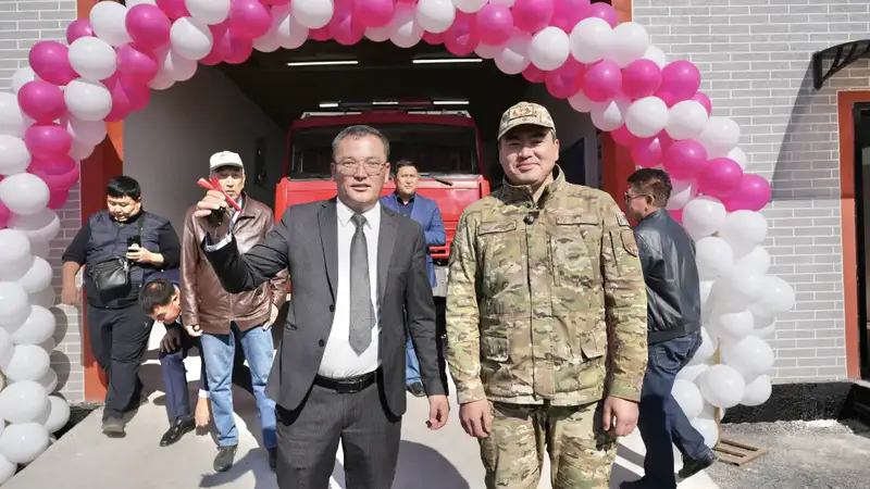 Чингис Аринов открыл добровольный противопожарный пункт в селе Матыбулак (6)