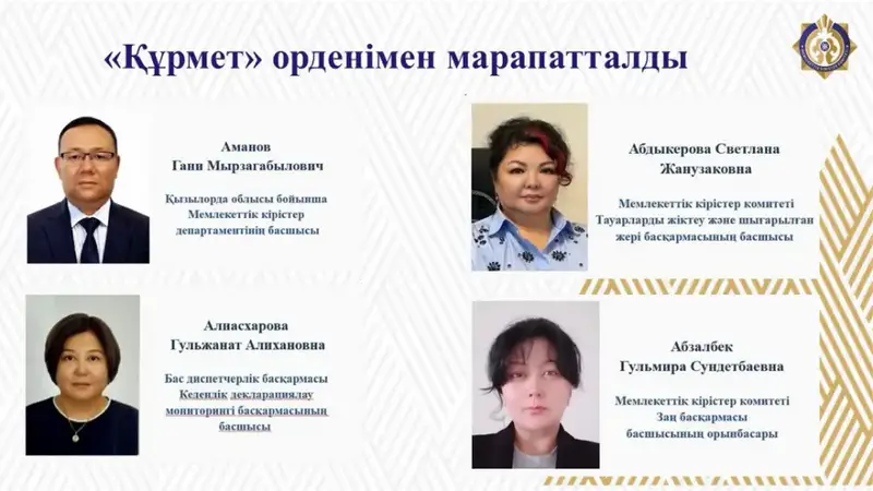 Награждение сотрудников государственных доходов в честь Дня Республики подчеркивает вклад граждан в развитие страны Астане