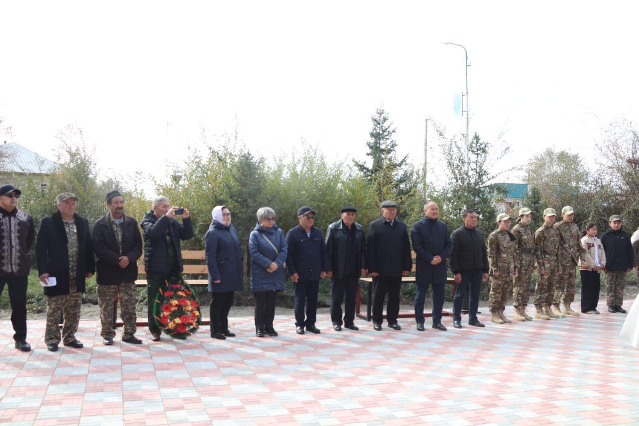 Открытие сквера в Кокпектинском районе: дань уважения ветеранам афганской войны