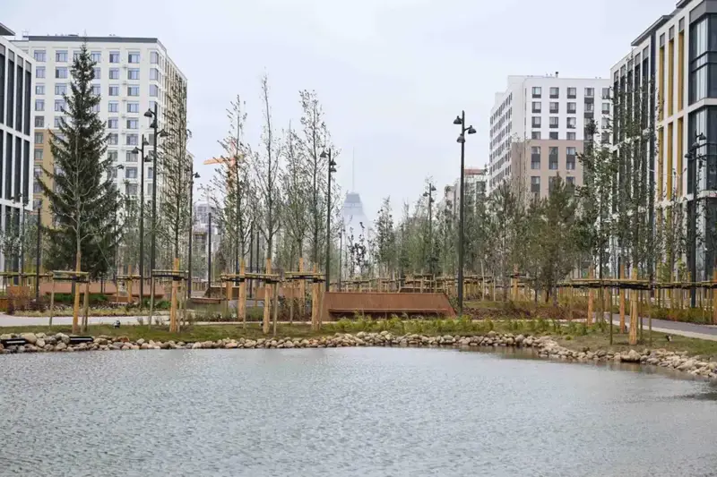 Астана обновила 170 дворовых и общественных пространств с высадкой более миллиона деревьев и кустарников Астане