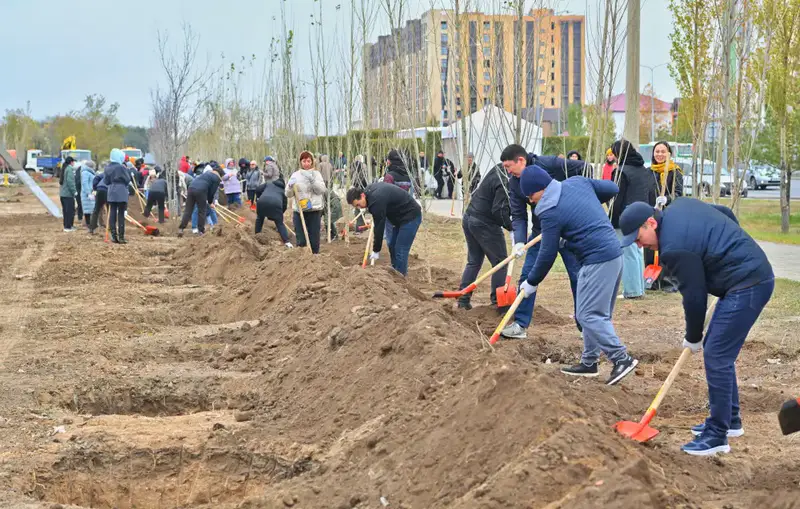 Участие сотрудников государственных учреждений в субботнике: укрепление экологической ответственности в обществе Астане