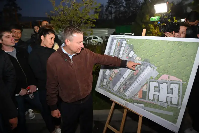 Аким Алматы встретился с жителями жилого комплекса Auezov City и проверил ход реконструкции резервуара «Думан» (2)