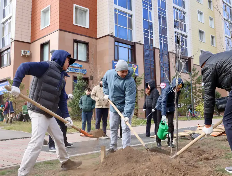 В рамках республиканской экологической акции «Таза Қазақстан» коллектив Высшего Судебного Совета Республики Казахстан принял участие в общегородском субботнике (8)