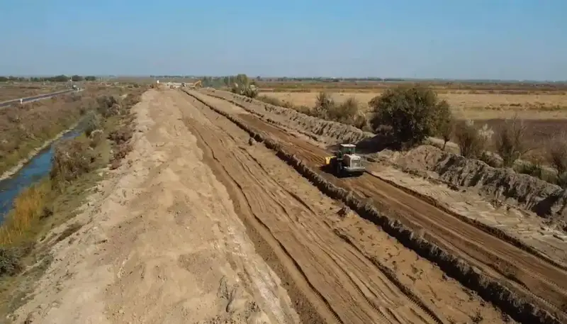 Реконструкция канала протяженностью 15 км началась в Туркестанской области (4)