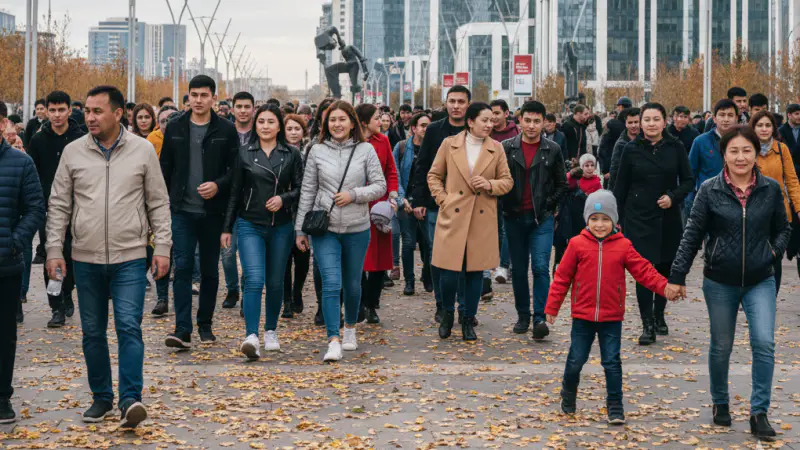 Казахстан: Регионы с убывающим и растущим населением по состоянию на сентябрь 2025 года Астане