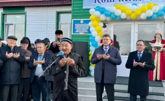 Дети села Еңбек радуются открытию новой начальной школы на 50 мест